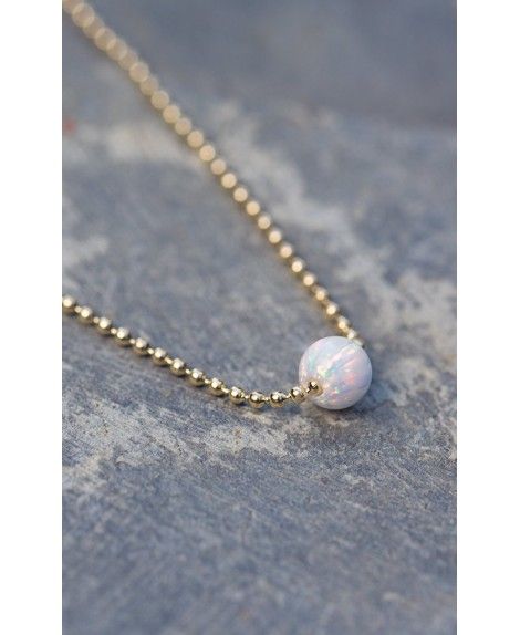 Opal Choker Pendant Necklace by Benevolence LA The 